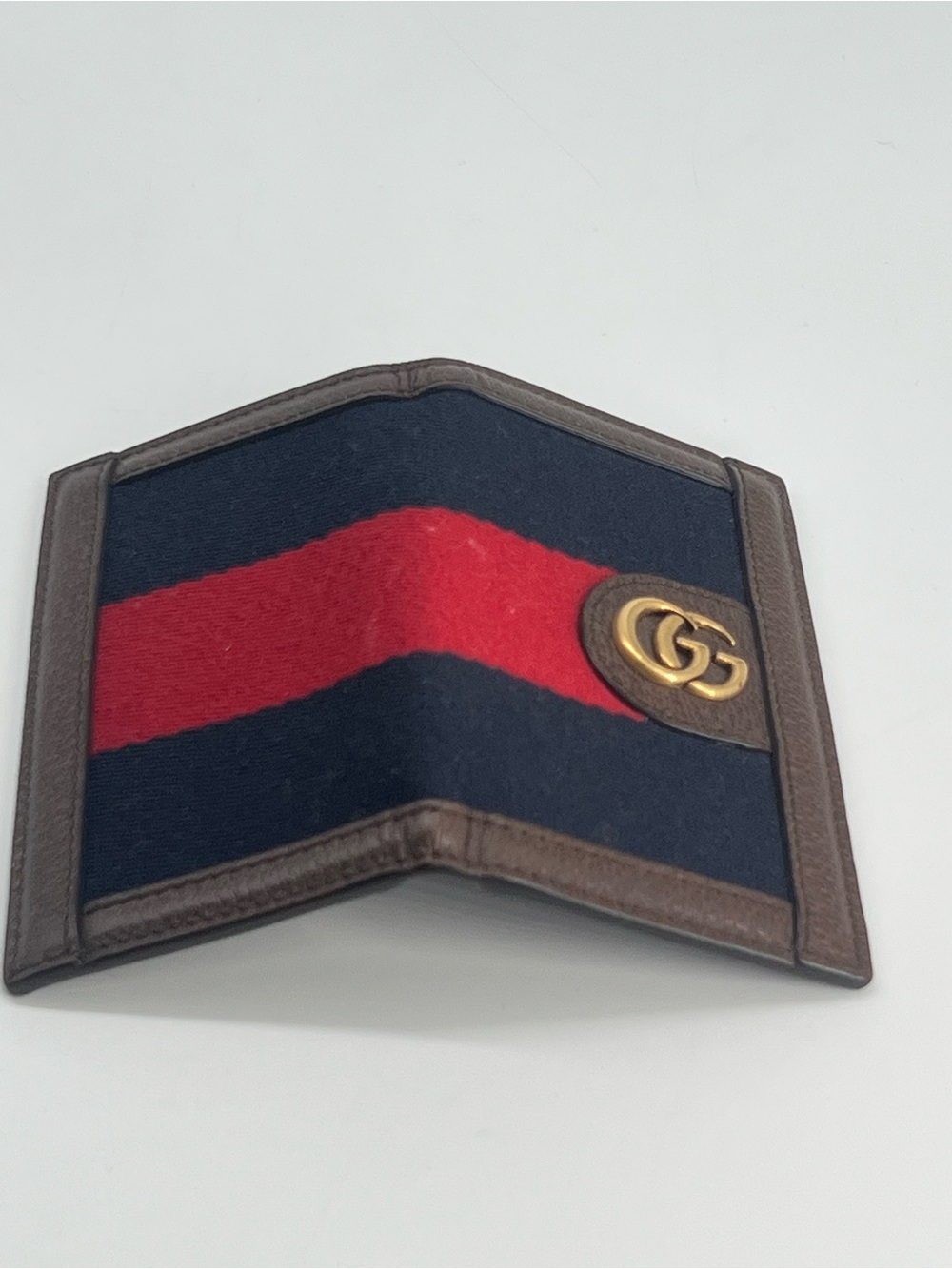 Gucci Ophidia  Card Case Wallet Blue/Red Calfskin - Picture 5 of 5